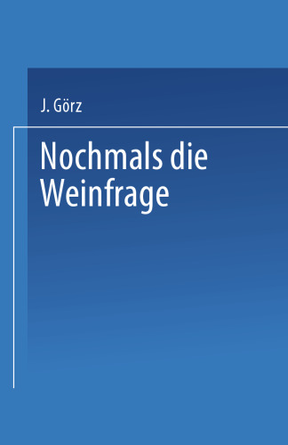 Nochmals die Weinfrage