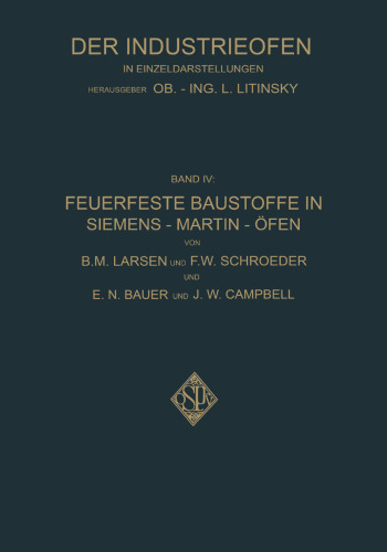 Feuerfeste Baustoffe in Siemens-Martin-Öfen