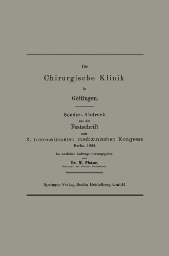 Die Chirurgische Klinik in Göttingen