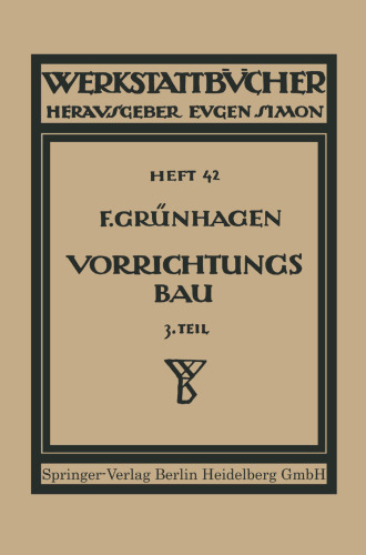 Der Vorrichtungsbau