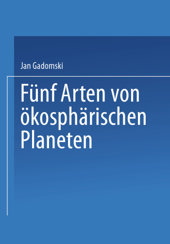 Fünf Arten von ökosphärischen Planeten