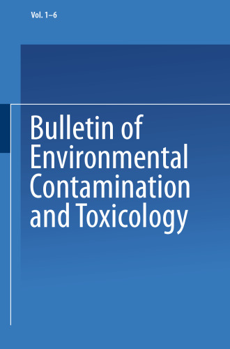 Bulletin of Environmental Contamination and Toxicology