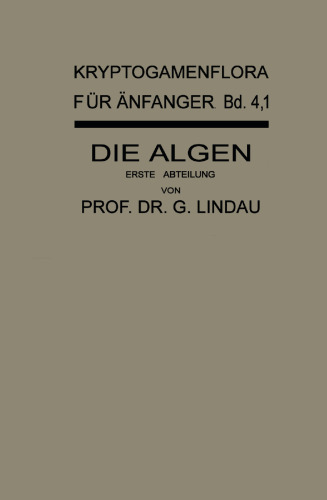 Die Algen: Erste Abteilung