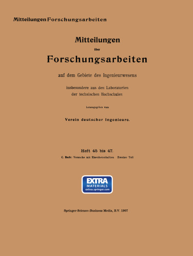 Versuche mit Eisenbetonbalken