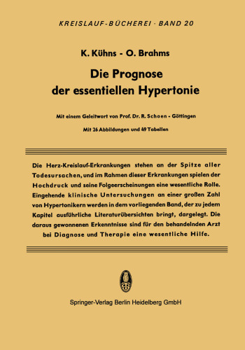 Die Prognose der Essentiellen Hypertonie: Nachuntersuchungen an 4329 Patienten