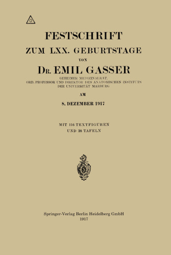 Festschrift Zum LXX. Geburtstage