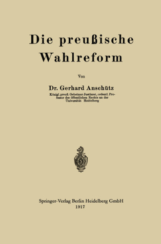 Die preußische Wahlreform