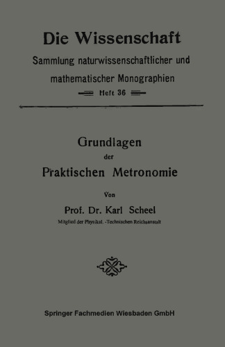 Grundlagen der Praktischen Metronomie
