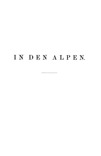 In den Alpen