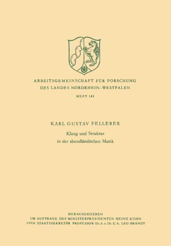 Klang und Struktur in der abendländischen Musik