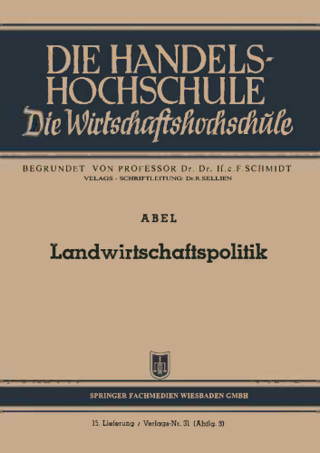 Landwirtschaftspolitik