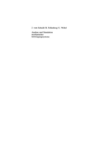 Analyse und Simulation stochastischer Schwingungssysteme