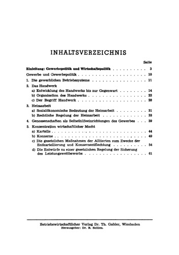 Gewerbepolitik