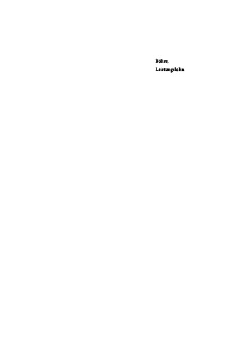 Leistungslohn