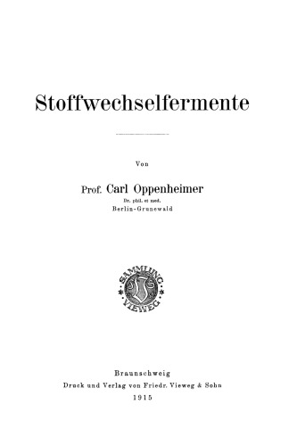 Stoffwechselfermente