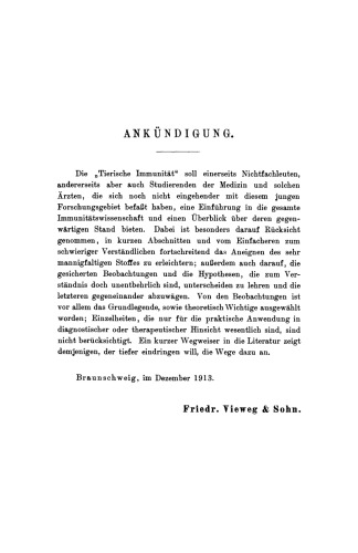 Tierische Immunität