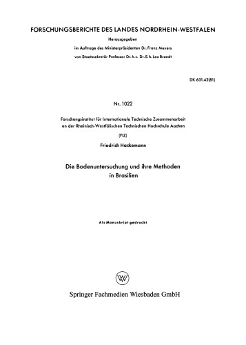Die Bodenuntersuchung und ihre Methoden in Brasilien