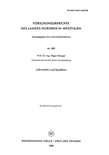 Luftverkehr und Spedition