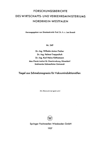 Tiegel aus Schmelzmagnesia für Vakuuminduktionsöfen