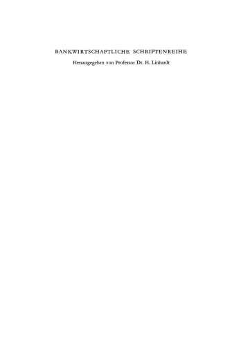 Wirtschaftsordnung und Wirtschaftspublizistik: Insbesondere Bankenpublizistik