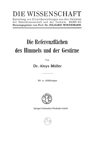 Die Referenzflächen des Himmels und der Gestirne