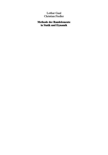 Methode und Berechnung in Statik und Dynamik