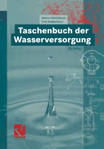 Taschenbuch der Wasserversorgung