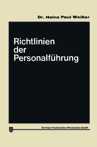 Richtlinien der Personalführung