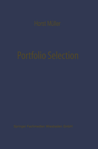 Portfolio Selection als Entscheidungsmodell deutscher Investmentgesellschaften