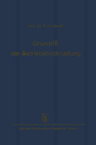 Grundriß der Betriebsbuchhaltung