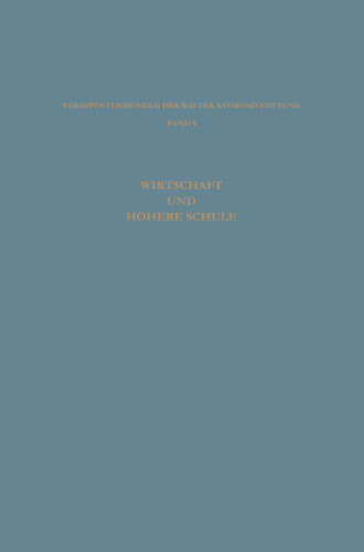 Wirtschaft und Höhere Schule
