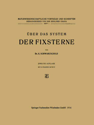 Über das System der Fixsterne: Aus Populären Vorträgen