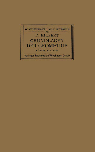 Grundlagen der Geometrie