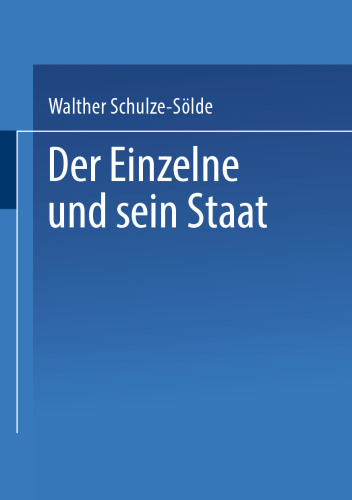 Der Einzelne und sein Staat