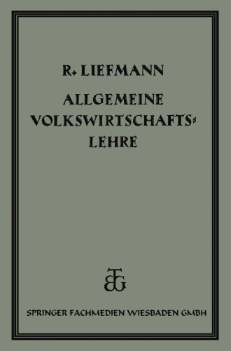 Allgemeine Volkswirtschaftslehre