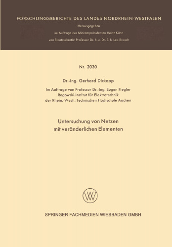 Untersuchung von Netzen mit veränderlichen Elementen