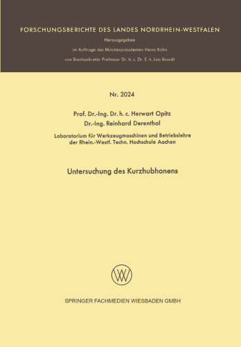 Untersuchung des Kurzhubhonens