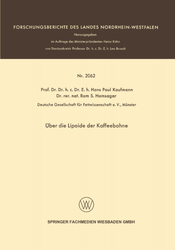 Über die Lipoide der Kaffeebohne