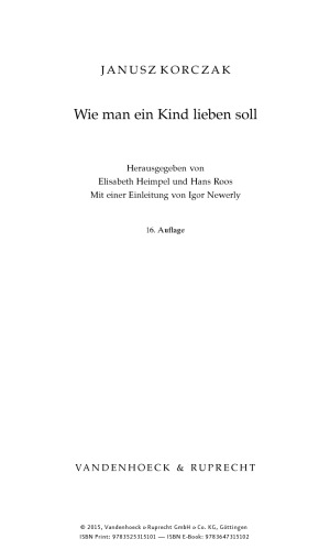 Wie man ein Kind lieben soll