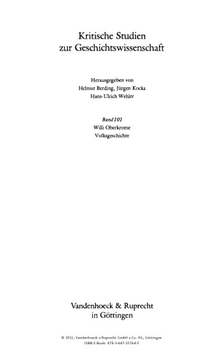 Volksgeschichte: Methodische Innovation und völkische Ideologisierung in der deutschen Geschichtswissenschaft 1918-1945
