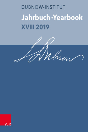 Jahrbuch des Dubnow-Instituts /Dubnow Institute Yearbook XVIII 2019