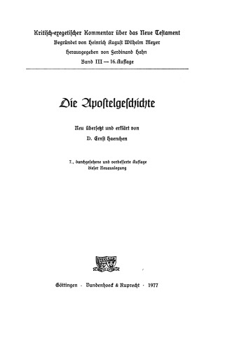 Die Apostelgeschichte