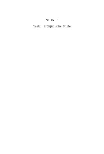 Frühjüdische Briefe: Die paulinischen Briefe im Rahmen der offiziellen religiösen Briefe des Frühjudentums