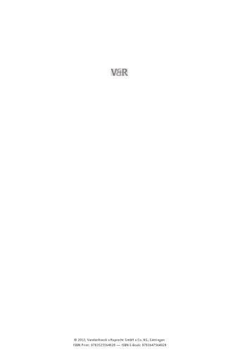 Die Sterbe- und Ewigkeitslieder in deutschen lutherischen Gesangbüchern des 17. Jahrhunderts