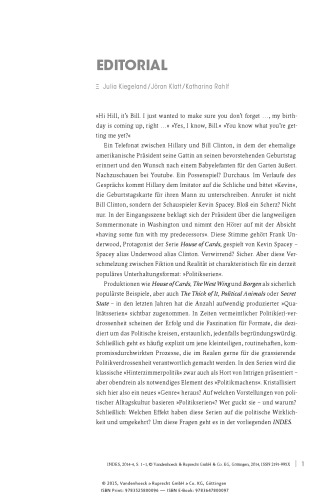 Politikserien: Indes. Zeitschrift für Politik und Gesellschaft 2014 Heft 04