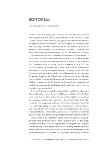 Die Stadt: Indes. Zeitschrift für Politik und Gesellschaft 2015 Heft 02