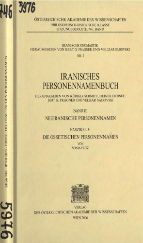 Die Ossetischen Personennamen