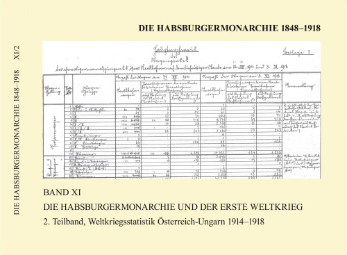 Die Habsburgermonarchie 1848-1918 / Die Habsburgermonarchie 1848-1918 Band XI/2: Die Habsburgermonarchie und der Erste W / Die Habsburgermonarchie 1848-1918 11/2: Weltkriegsstatistik Österreich-Ungarn 1914-1918. Bevölkerungsbewegung, Kriegstote, Kriegswirtschaft