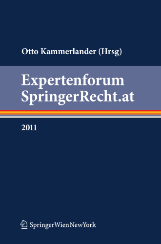 Expertenforum SpringerRecht.at: 2011