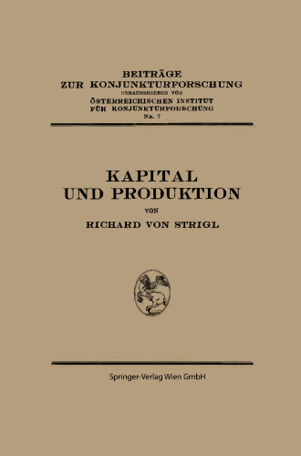 Kapital und Produktion